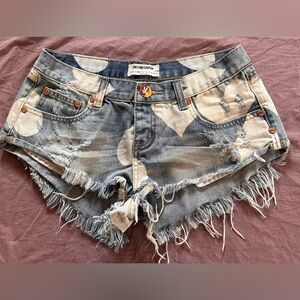 ONE TEASPOON Blue Hearts No. 2’s SZ 25